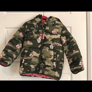 Toddler Girl Heavyweight Camo Floral Jacket